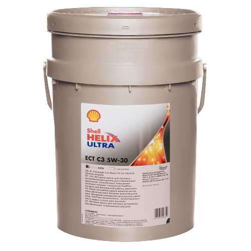 Моторное масло SHELL 5W30 HELIX ULTRA ECT C3, 20л